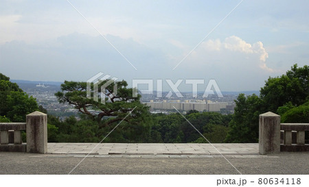 明治天皇の伏見桃山陵からの景色／京都府京都市伏見区 80634118