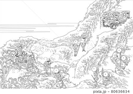 葛飾北斎イメージ諸人登山線 葛飾北斎イメージ諸人登山線 80636634