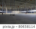 Empty Warehouse With Scaffold 80638114