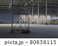 Empty Storehouse With Scaffold 80638115