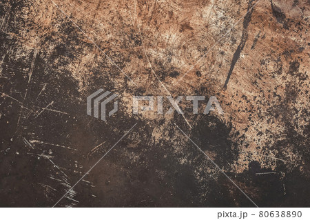 Old scratched black metal texture, dirty dark background 80638890