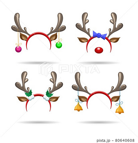 Christmas Antlers Headbandsのイラスト素材