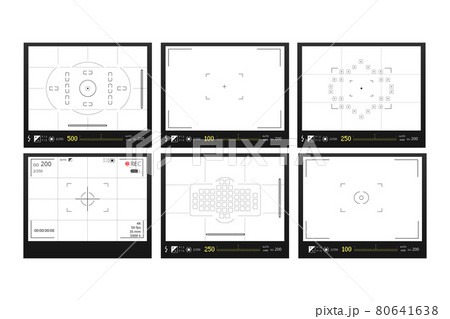 Screen modes video and photo shooting template 80641638
