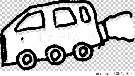 孩子畫的可愛汽車塗鴉 孩子畫的可愛汽車塗鴉 80642100