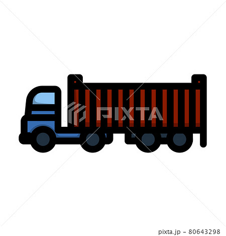 Container Truck Icon 80643298