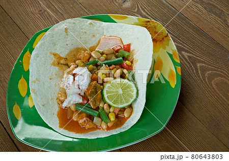 Chilli beef and bean tortilla Chilli beef and bean tortilla 80643803