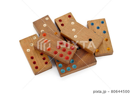 Dominoes isolated on white background 80644500
