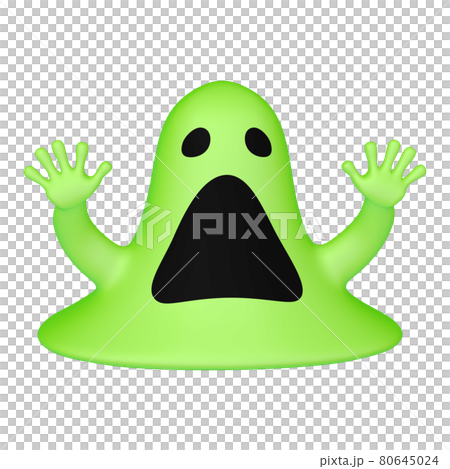 Halloween illustration material big mouth slime (1_1) Halloween illustration material big mouth slime (1_1) 80645024