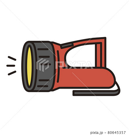 シンプル イラスト 懐中電灯のベクターイラストのイラスト素材
