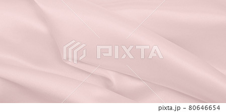 Smooth elegant pink silk or satin texture as wedding background. Luxurious background design 80646654