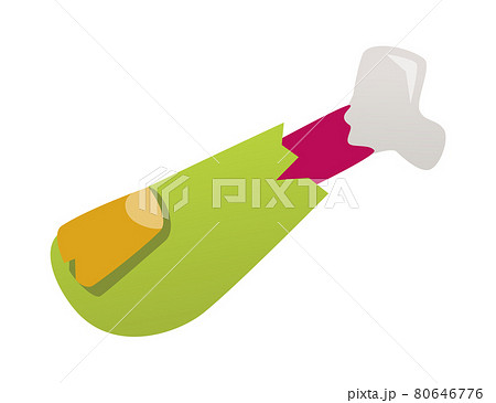 Severed finger - creative, modern cartoon style object 80646776