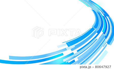 青い曲線の背景 80647927