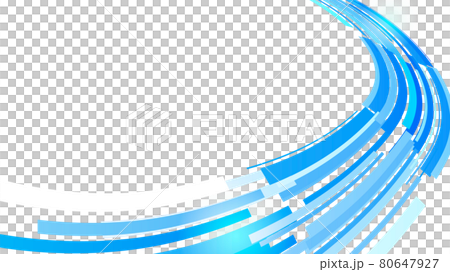 青い曲線の背景 80647927