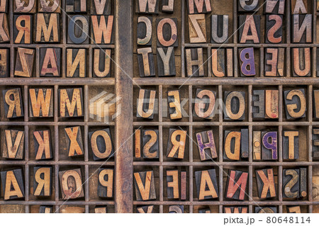 wood type printing blocks background wood type printing blocks background 80648114