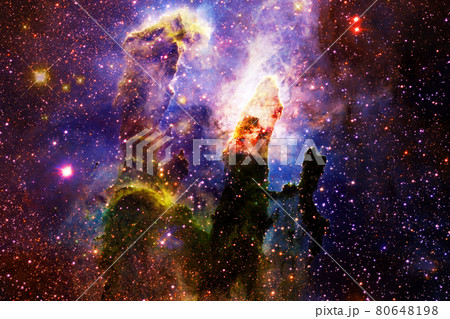 Outer space. Elements of this image furnished by NASA 80648198