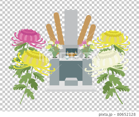 墓石　菊の花 80652128