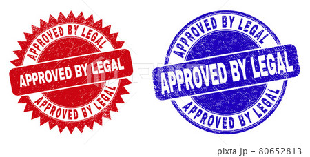 APPROVED BY LEGAL Rounded and Rosette Watermarks with Rubber Surface 80652813