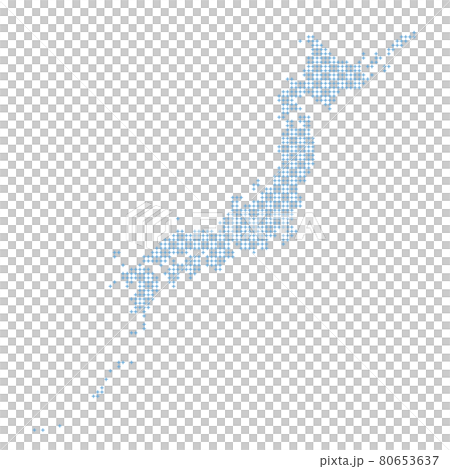 Map of Japan made of cross pattern blue Map of Japan made of cross pattern blue 80653637