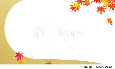 紅葉と抽象的な曲線の背景 紅葉と抽象的な曲線の背景 80653938