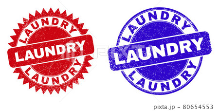 LAUNDRY Round and Rosette Seals with Unclean Texture 80654553