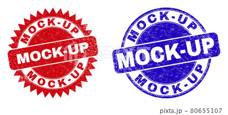 MOCK-UP Round and Rosette Seals with Distress Surface MOCK-UP Round and Rosette Seals with Distress Surface 80655107