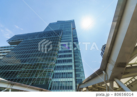 阿倍野歩道橋から見たあべのハルカスの風景【大阪】2021年7月 80656014