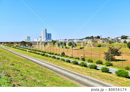 第三京浜道路／新多摩川大橋、二子玉川方面を望む(神奈川県川崎市)【2020.11】 80656174