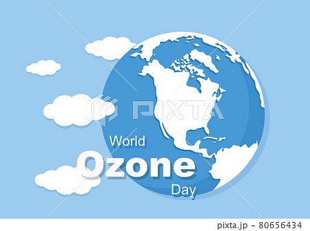 World Ozone Day is Commemorated Every September 16 To Raise Public Awareness About Of The Earth Layer And Protecting Environment. Background Vector Illustration 80656434