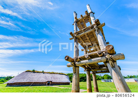 青森県 三内丸山遺跡 六本柱建物 青森県 三内丸山遺跡 六本柱建物 80656524