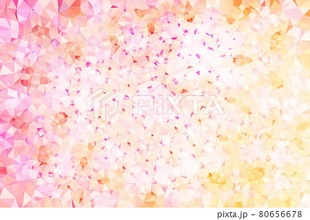ピンクと黄色のモザイクの背景素材 テクスチャのイラスト素材