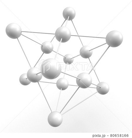 アルミニウム分子構造の3Dモデル 80658166