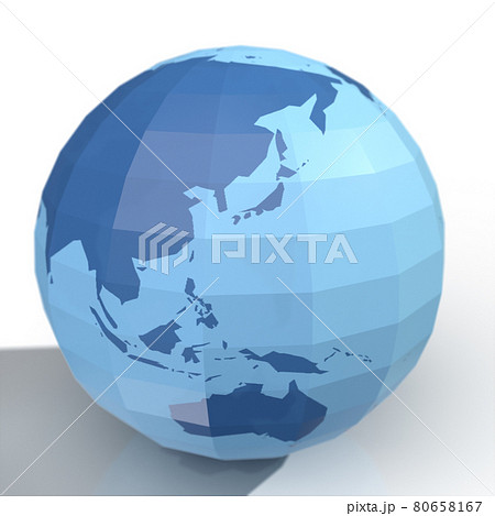 3Dポリゴンの地球儀 3Dポリゴンの地球儀 80658167