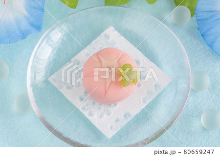 朝顔の和菓子 80659247