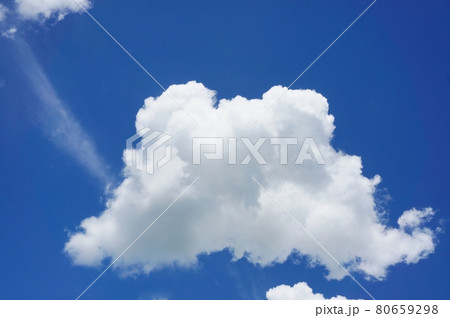 サマースカイ 夏の青空と真っ白な雲 サマースカイ 夏の青空と真っ白な雲 80659298