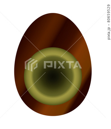 ピータンの断面のイラスト素材