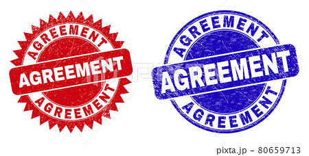 AGREEMENT Rounded and Rosette Seals with Distress Texture AGREEMENT Rounded and Rosette Seals with Distress Texture 80659713