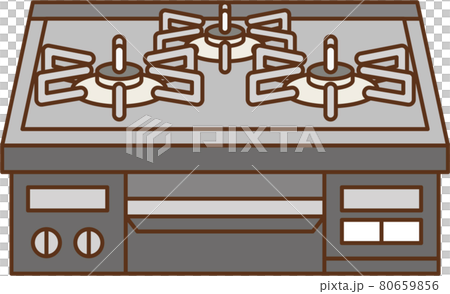 黒のテーブルコンロ 3口 黒のテーブルコンロ 3口 80659856