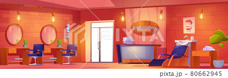 Barbershop interior beauty salon or studio for men 80662945