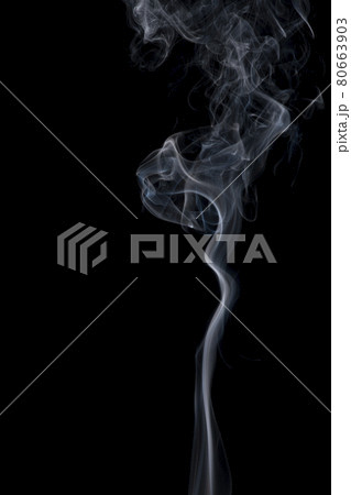 煙の素材写真 黒バック 煙の素材写真 黒バック 80663903