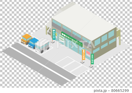アイソメトリックな保険代理店の店舗 80665299