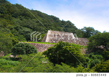 鳥取城 三階櫓石垣 鳥取城 三階櫓石垣 80665449