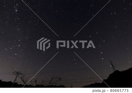 晩秋の星景 北の空の北斗七星とカシオペア座 晩秋の星景 北の空の北斗七星とカシオペア座 80665773