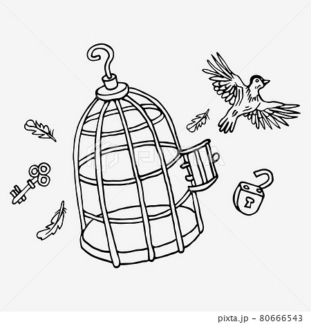 caged bird clipart backgrounds