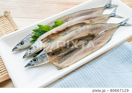 干物　北海道産さんまの開き 80667129