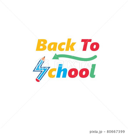 back to school text card label vector design 80667399
