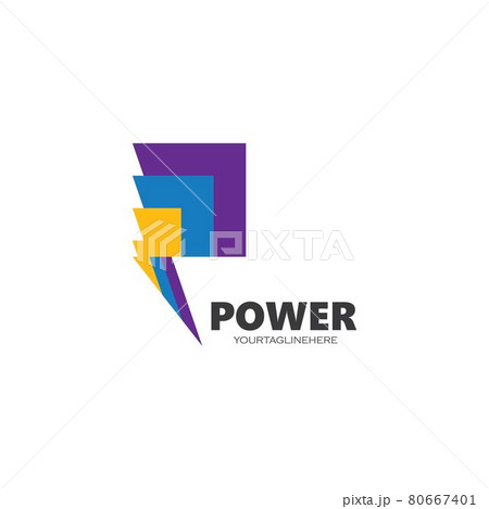 abstract p letter  logo icon illustration vector 80667401