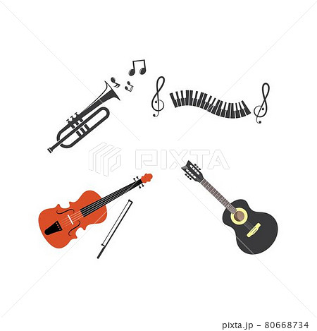 musical instrument icon vector illustration design 80668734