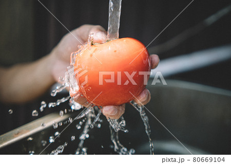 夏野菜 トマトと共に 80669104