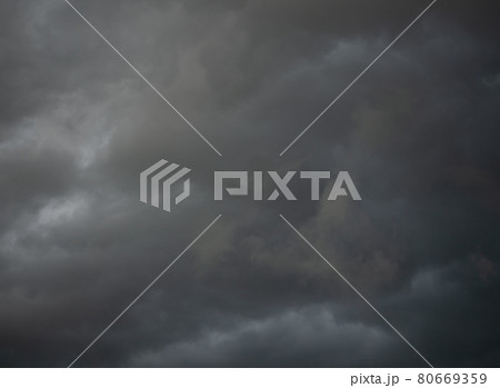gray sky and black clouds on a rainy day during the rainy season gray sky and black clouds on a rainy day during the rainy season 80669359