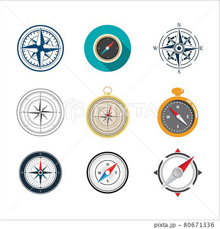 Compass vector icon illustration design Compass vector icon illustration design 80671336
